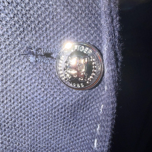 Tommy  hilfilger blazer  women blue Blazer with Red Accents size 10 used - Picture 6 of 8